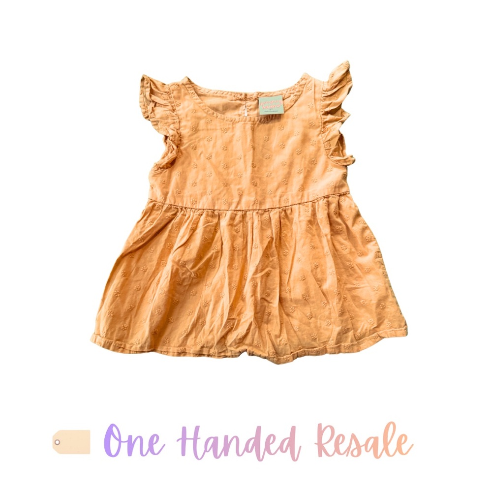 🌼 Jumping Beans Ruffled Sleeveless Dress Dark Mustard Yellow 2T